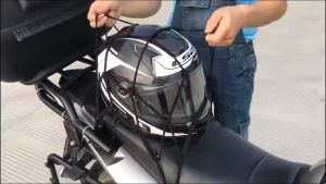 Cargo Net Telescopic Elastic Cargo Rope Helmet Net With 6 Hooks 30*30cm Universal