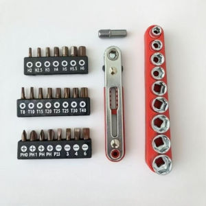 Bộ Tuốc Nơ Vít Hai Chiều 1/4 Drive Đa Chức Năng Thép Chrome-Vanadium Tay Cầm Từ Tính Nhỏ Gọn Cho Gia Đình DIY Dễ Dàng Bảo Quản