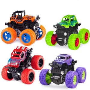 Xe Đồ Chơi Monster Truck Chạy Bằng Ma Sát Đẩy Và Đi Dành Cho Trẻ Em Món Quà Giáng Sinh Và Sinh Nhật Tuyệt Vời Cho Bé Trai Và Bé Gái Chất Liệu Nhựa Đúc.