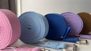 [READY STOCK] 6ft/ 183cm/1.83m Length Adjustable Anti Slip Square Head Cinch Buckle Cotton Yoga Strap Belt Stretching Pilates Barre Gym Home Studio Equipment Props 2.5cm Width