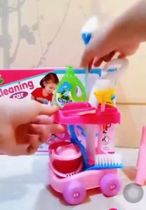 Cleaning set kids Toy cleaning Tool Broom vacuum toddler kids pretend For Girl‘s Gift Toys