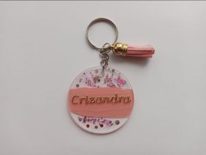 Personalized Acrylic Keychain| Circle shape