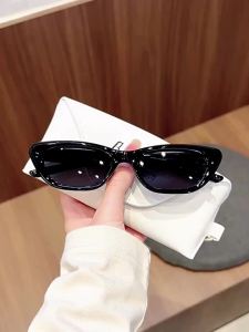 RUIYABO | Black Narrow Frame Tech Style Sunglasses