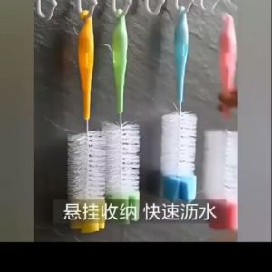 Baby Milk Bottle Cleanser Set Sponge Cleaner for Infant Feeding Brush with Nipple Tsupon Brush