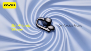 Awei TZ30 Clip On Bluetooth Wireless Earbuds OWS Air Conduction Ear Clip Earphone HiFi Immersive Audio Long Battery Life Sports Bluetooth Earphone with Mic