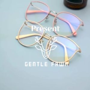 GENTLE FAWN Kacamata Antiradiasi Blueray Cat Eye TITANIUM Luxury Fashion Wanita Bisa Minus Antiradiasi Blueray Photocromic 198