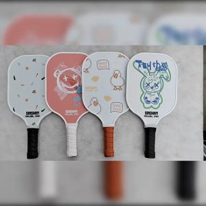 Vợt Pickleball người lớn trẻ em mặt vợt hoạt hình TẶNG KÈM TÚI VÀ BÓNG