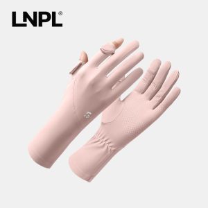 Ice Silk Sun Protection Gloves Thin Breathable Touchscreen