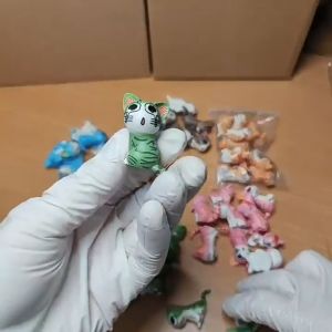 Set of 9 Pcs Cute Pet Sweet Cat decorations Cake Toppers PVC Action Figures Kids Toy