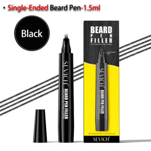 Double-headed Beard Filling Pen Black/Brown Waterproof Four Prong Beard Filler Pencil Beard Coloring Shaping Tools Man Cosmetic