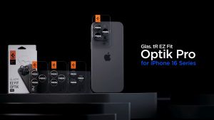 Spigen iPhone 17 Pro Max/17 Pro/16 Pro Max/iPhone 16 Pro/iPhone 15 Pro Max/15 Pro/14 Pro Max/14 Pro Glas.tR EZ Fit Optik Pro (2 Pack)