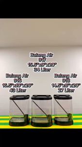 itop Satu Petak 43 Liter 34 Liter Dan 27 Liter Cap Payung Acrylic Container Original Drink Dispenser Khemah Canopy