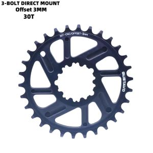 GUSTAVO 26T 28T 30T 32T Bicycle Chainring 3-BOLT DIRECT MOUNT Offset 3MM Wide Narrow Teeth Chainwheel Children Bicycle Crankset