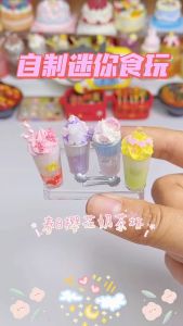 Set Mainan Aiskrim Kek DIY Kanak Kanak Perempuan Buat Sendiri Hiasan Manisan Krim Mainan Kreatif Simulation Cream Glue Imitation Cream Dessert Cake DIY Craft Soft Clay Decoration 仿真奶油儿童冰淇淋甜品制作蛋糕模型手工DIY套装手工女孩玩具 E139