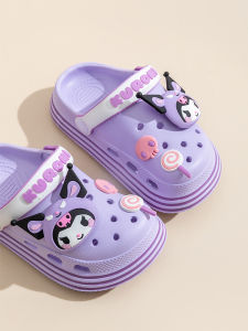 Sanrio Themed Girls Summer Slippers Home Wear Anti-Slip EVA Material Cartoon Style Kids Footwear for Mother-Daughter Matching