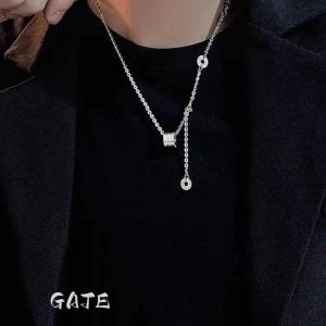 New Titanium Steel Waist Chain Necklace Mens High Street Fashion Versatile Handsome Pendant Necklace Fresh out Original Design