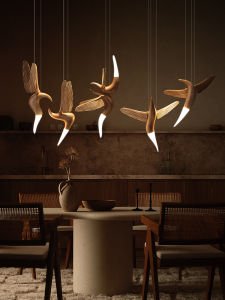 Muxi Yuan โคมไฟแขวนสไตล์จีนใหม่ โคมไฟแบบจีนโบราณ โคมไฟตกแต่งสำหรับร้านอาหาร ห้องทำงาน ห้องน้ำชา โคมไฟตกแต่งแบบไม้สร้างสรรค์