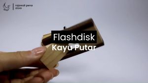 USB Flashdisk Kayu Putar Polos 4GB 8GB 16GB 32GB Souvenir Promosi