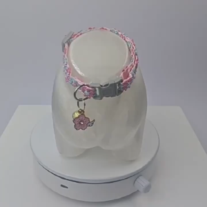Kalung Kucing & Anjing dengan Lonceng Kalung Hewan Peliharaan Bordir Renda yang Nyaman dan Estetik