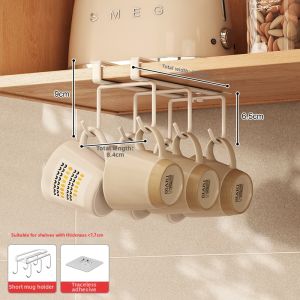 BANGJIE | Hanging Mug Rack Wall Mount Cup Storage