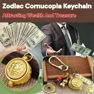 Pendant【Attracting Wealth And Treasure】Zodiac Cornucopia Keychain Decoration Accessories