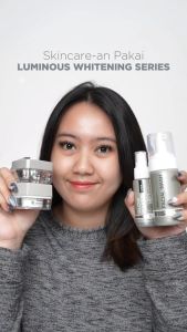 MS Glow Paket Whitening - 4 item - Paket Pencerah Glowing Brightening Free Pouch