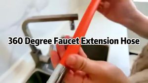 Faucet Extension Hose 360 Degrees Silicone hose Kitchen Faucet Extension Tube Bathroom Extension Water Tap Water Filter Foam Kitchen Faucet Accessories