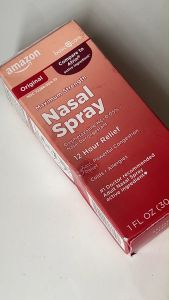 Dung dịch xịt mũi amazon basic care Maximum Strength Nasal Spray 12 Hour Relief giảm nghẹt mũi cảm lạnh dị ứng nghẹt xoang 30ml của Mỹ