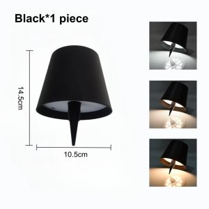 AITHEA Wireless LED Wine Bottle Light Rechargeable Vases Table Lamp Touch Switch Night Light for Cafe Bar Club Restaurant Decor