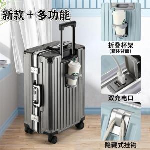 Túi Du Lịch Hành Lý Bằng Hợp Kim Nhôm Dày 20 Inch 24 Inch Có Bánh Xe Đa Năng Chạy Im Lặng Dung Tích Lớn Túi Du Lịch