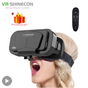 Shinecon VR Glasses 3D Headset Virtual Reality Devices Helmet Viar Lenses Goggle Smartphone Cell Phone Smart Games Mobile Viewer