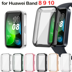 New Screen Protector Case for Huawei Band 8 Full Coverage Bumper Soft TPU Protective Case Cover for Huawei band 9 10 Accessories