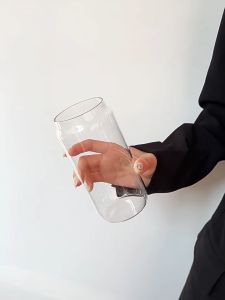 【พร้อมส่งจากไทย】แก้วดื่มน้ำ ดืมนม ถ้วยแก้วบอโลซิลิเกตสูง cola cup ทนความร้อนเเละความเย็น ทรงกระบอก สำหรับใส่น้ำอัดลม ผลไม้