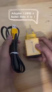 Kepala Pengisian PD Pengisi daya super cepat 120W 4ini1 Adaptor pengisi daya ponsel USB universal