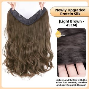 JUZITING | V-shaped Curl Natural Seamless Voluminous Long Hair Extension