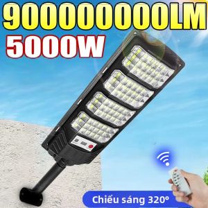 Đèn LED Năng Lượng Mặt Trời Sáng 900000000LM Cảm Biến Chuyển Động Ngoài Trời Đèn Mạnh Mẽ 5000W Cho Sân Vườn Phố Tường Tiết Kiệm Năng Lượng