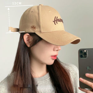 【WJ】Brown Duck Tongue Cap  Summer Hardtop Baseball Cap  Outdoor Leisure Sports Letter sunshade Hat
