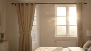 Jinchan Faux Linen Blackout Curtains Thermal Insulated Grommet Room Darkening Drapes for Bedroom Living Room Best Seller