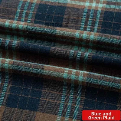 ZHENG FU | Cotton Plaid Flannel Fabric