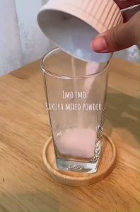 สูตรใหม่!! เครื่องดื่มซากุระ ชนิดผงสำเร็จรูป sakura mixed ขนาด 200 g.