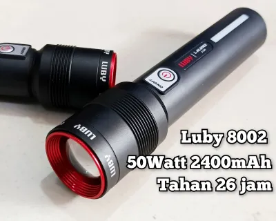 Senter tangan Luby AL8002 Senter LED+Emergency Luby 8002