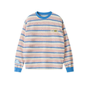 RickyisClown | Contrast Stripe Loose Breathable Long Sleeve T-Shirt