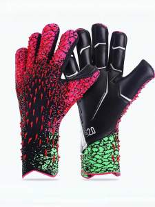A pair of soccer goalkeeper gloves