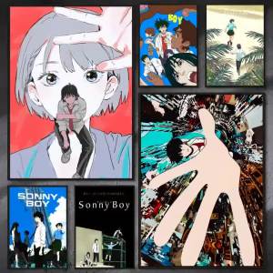 BILIBILI | Anime Sonny Boy Nhật Bản Nghệ Thuật Treo Tường In Hình Miếng Dán Chống Thấm Nước Cho Phòng Ngủ Phòng Khách Hành Lang Thanh Phong Cách Hiện Đại Vải Trang Trí