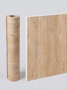 55CM Width Waterproof Self Adhesive Wood Grain Sticker Door Cabinet Desktop Modern Furniture Renovation Peel and Stick Wallpaper