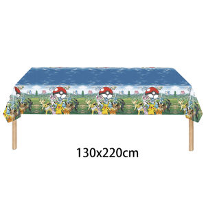 Disposable Plastic PE Tablecloth for Birthday Party Outdoor Picnic Barbecue Waterproof Dinnerware Tablecloth Disposable Tablecloth