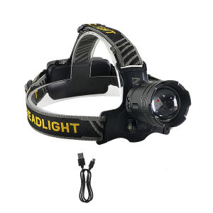 9000000LM Powerful Headlamp Tpye-c Rechargeable Headlight Flashlight 4 color sources 4LED Head lamp Camping Fishing Head Lantern