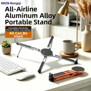 RQZN | Adjustable Laptop Stand Portable Elevated Cooling Magnetic Support Foldable
