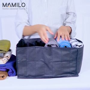 MAMILO Tempat Penyimpanan Sekat Pakaian Storage Box Organizer Multifungsi
