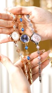 Rebirth Jam Tangan Wanita B002B Berlian Gelang Korea Elegan Jam Tangan Cewek